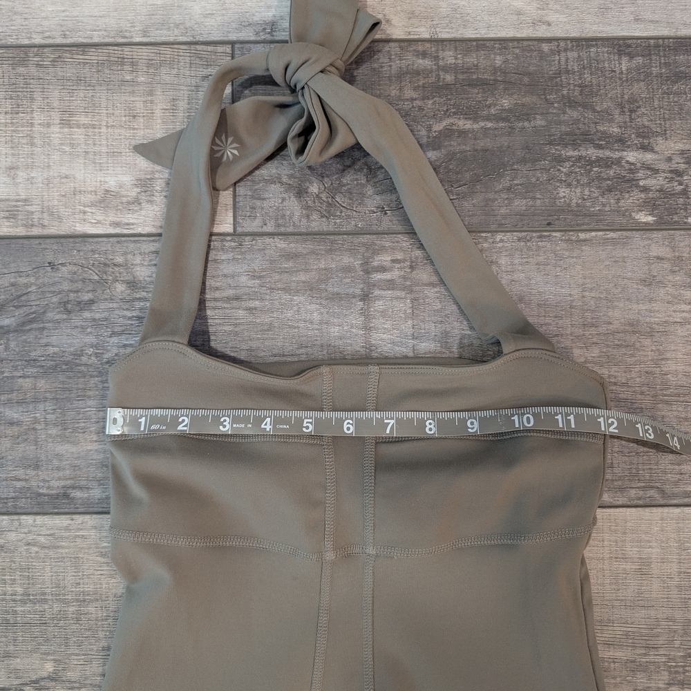 Athleta Green Sheath Halter Dress - Picture 5 of 7
